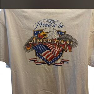 Proud to Be American Graphic Tee - Beige